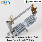 33kv - 36kv Porcelain Drop Out Fuse Cutout High Voltage 100 Amp 200 Amp